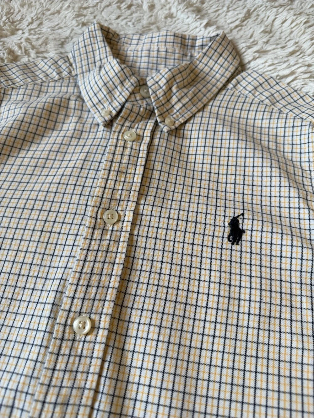 Ralph Lauren Button-Down Plaid Shirt for boy size 10-12